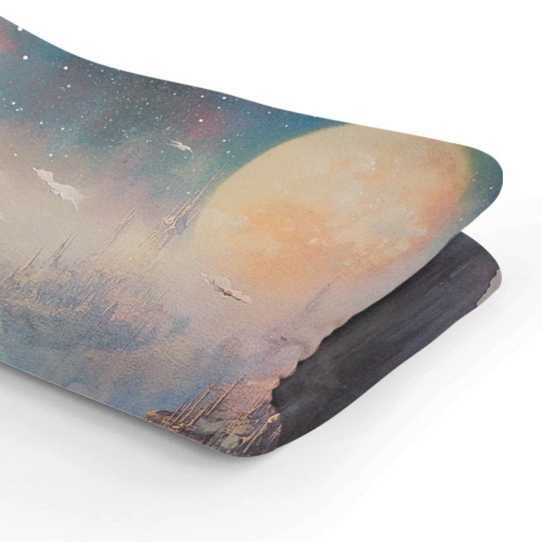 Moonlit Floating City Blanket
