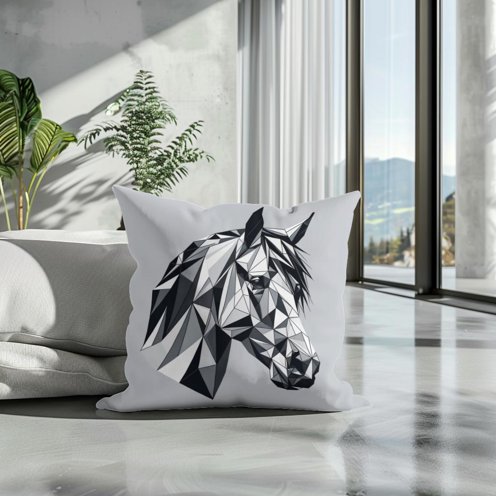Equine Elegance Cotton Cushion