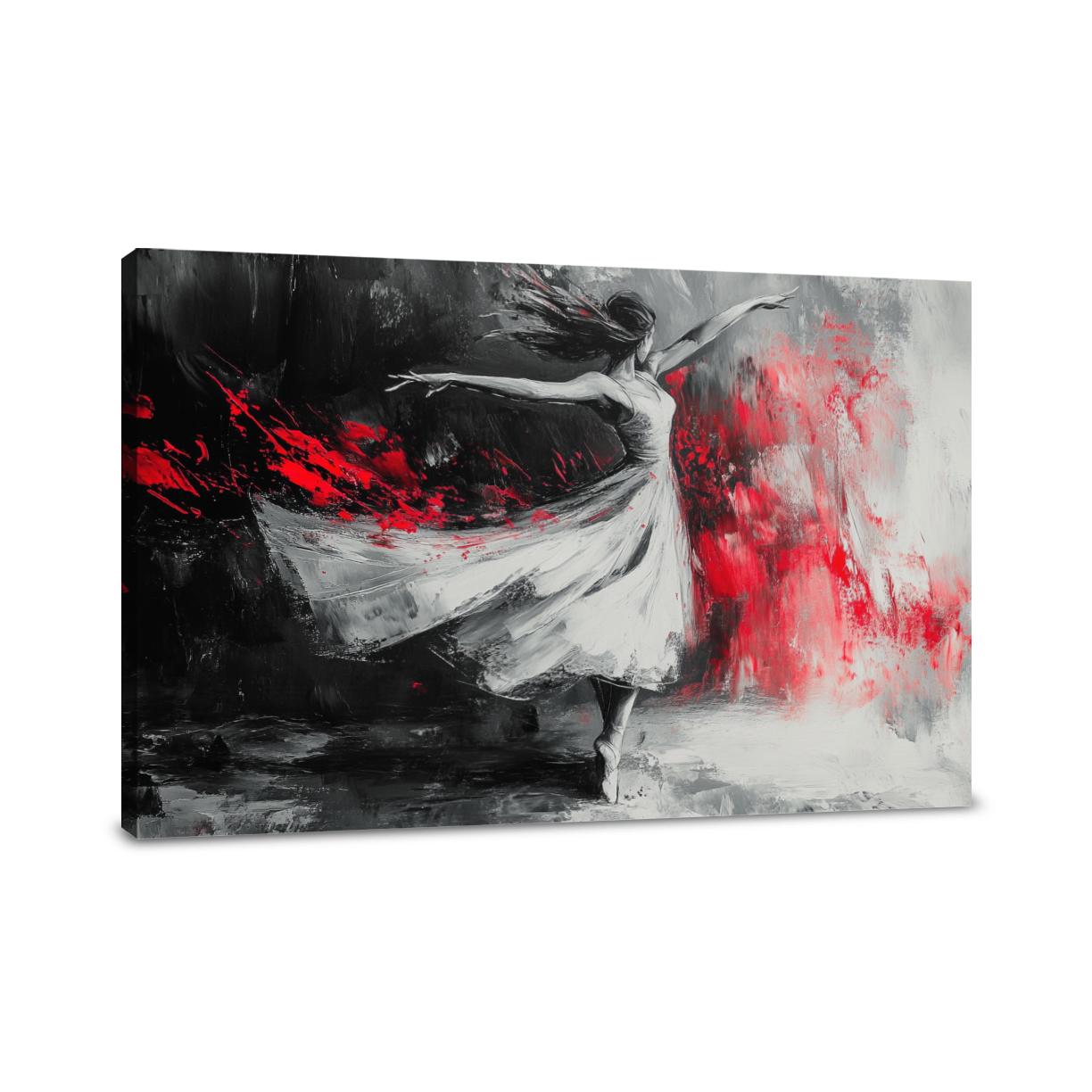 Silhouetted Elegance Dance Canvas