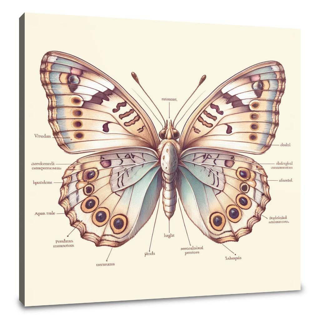 Butterfly Anatomy Canvas