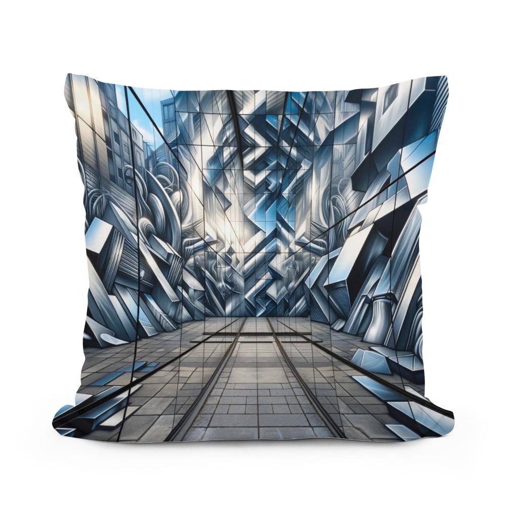 Reflections of the Street Cotton Cushion