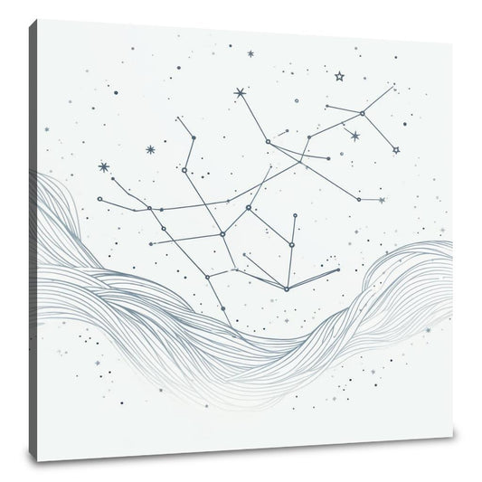 Galactic Lines Canvas