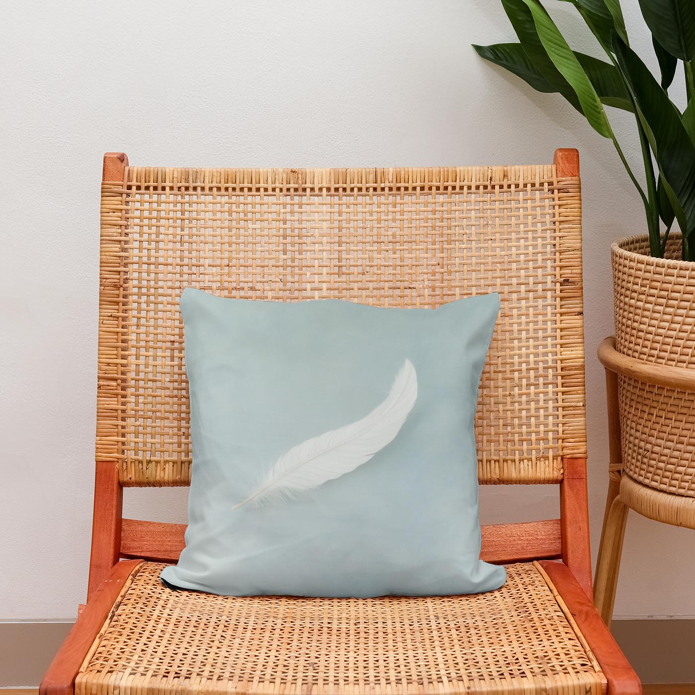 Whispering Feather Cotton Cushion