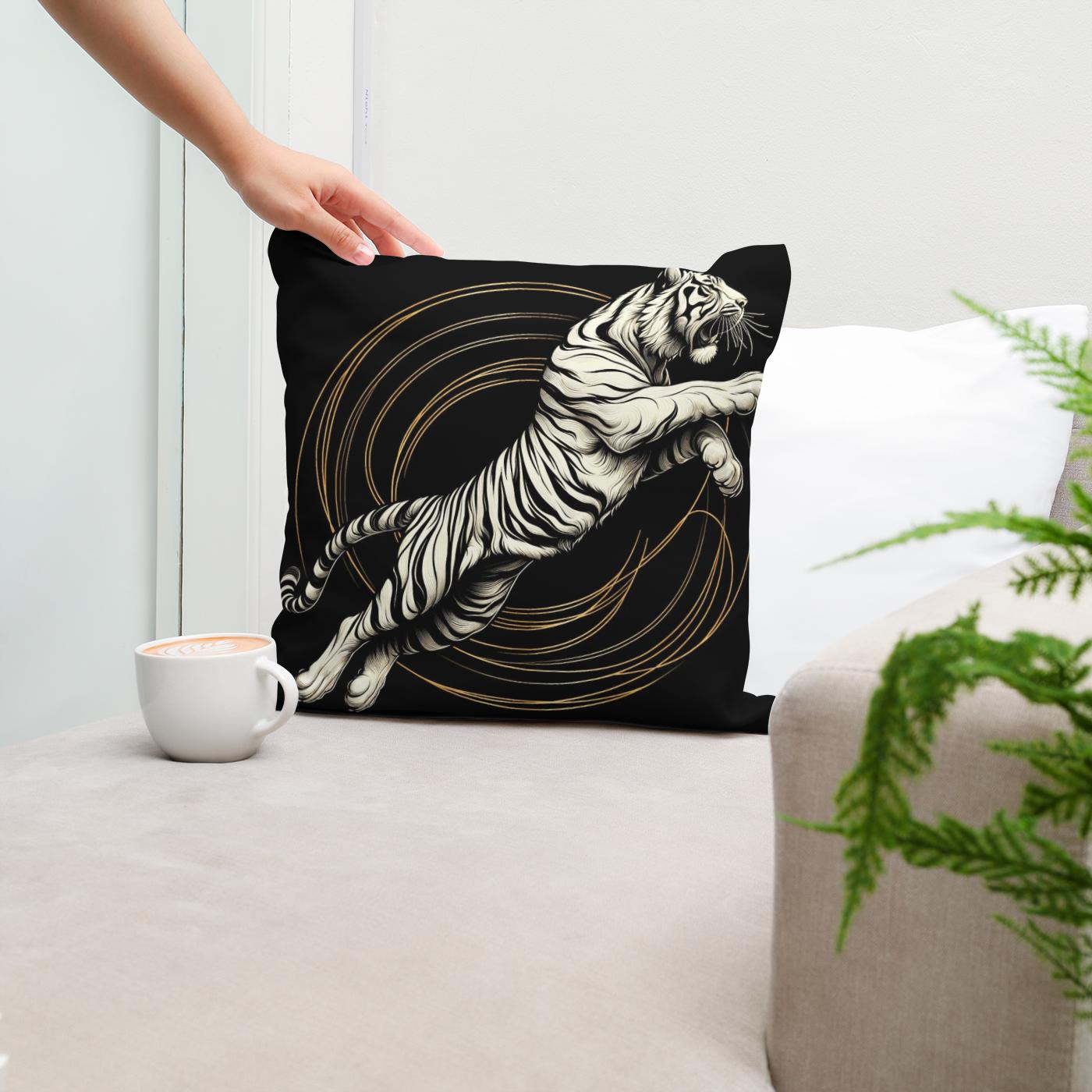 Golden Leap Majesty Cotton Cushion