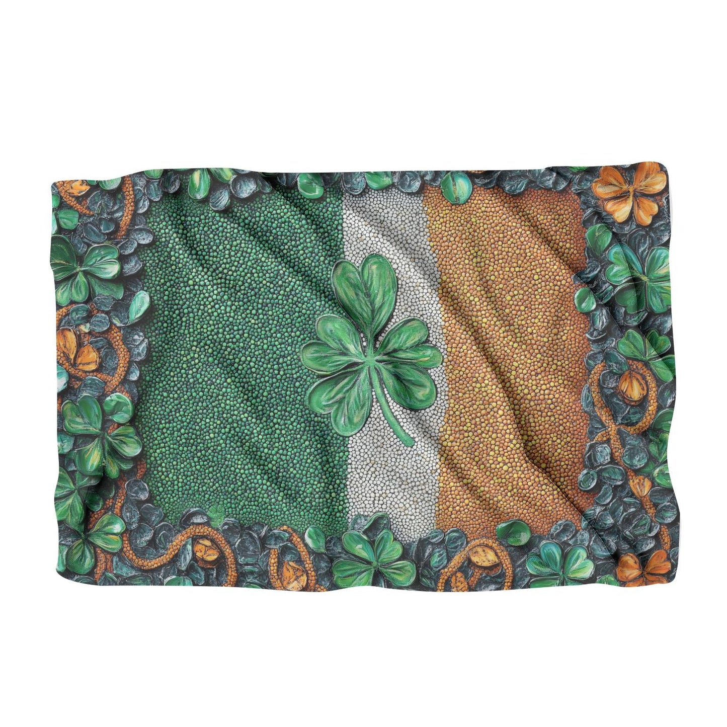Shamrock Flag Pointillist Blanket