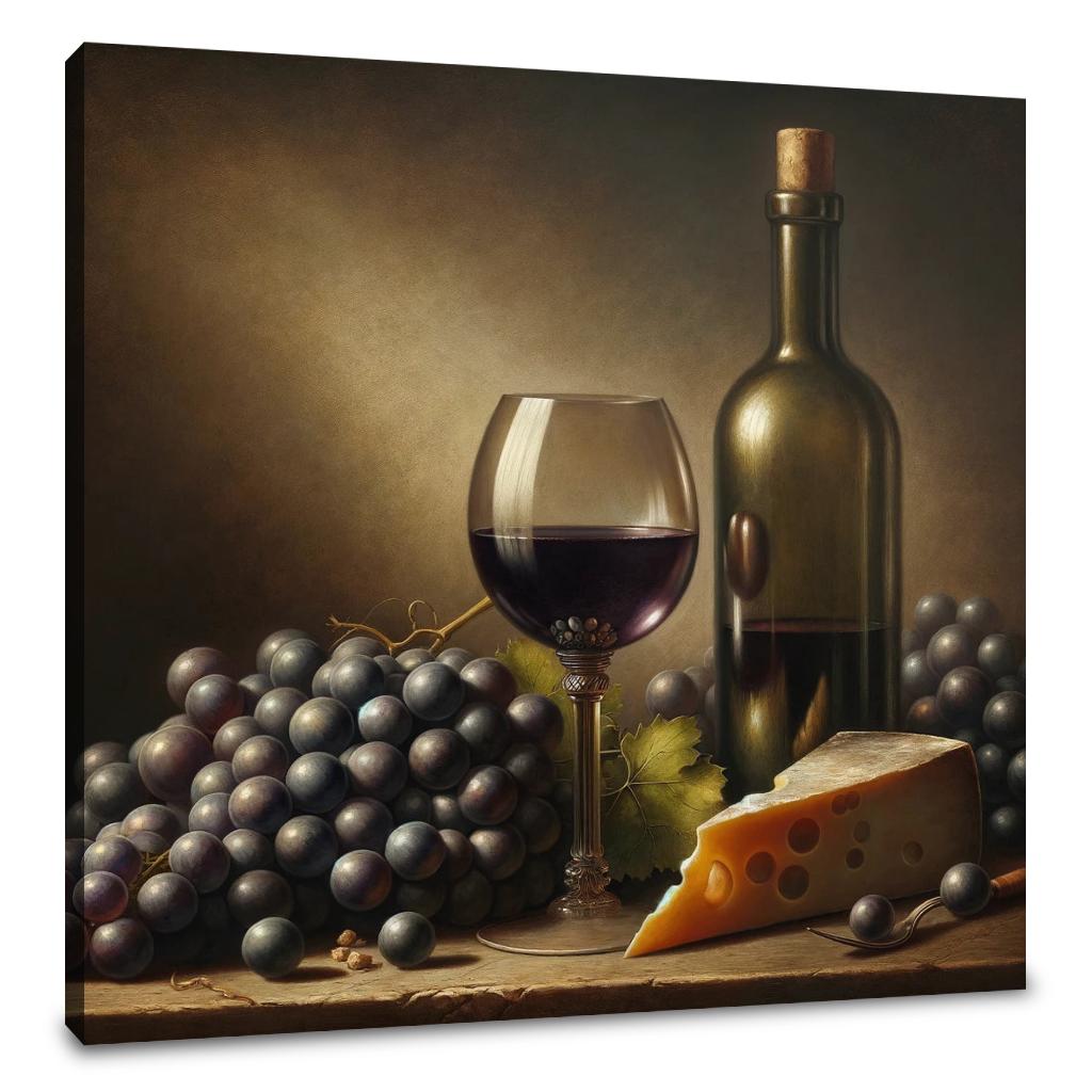 Vintage Vino Canvas