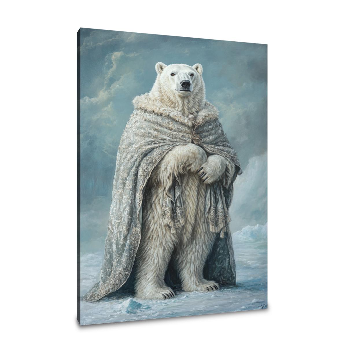 Polar Bear Elegance Canvas