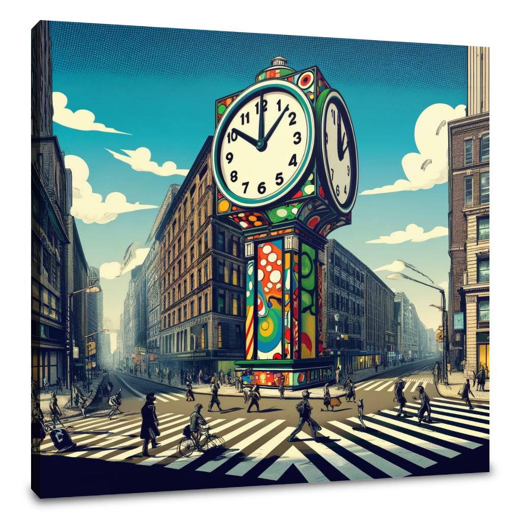 Time's Whimsy Avenue Canvas