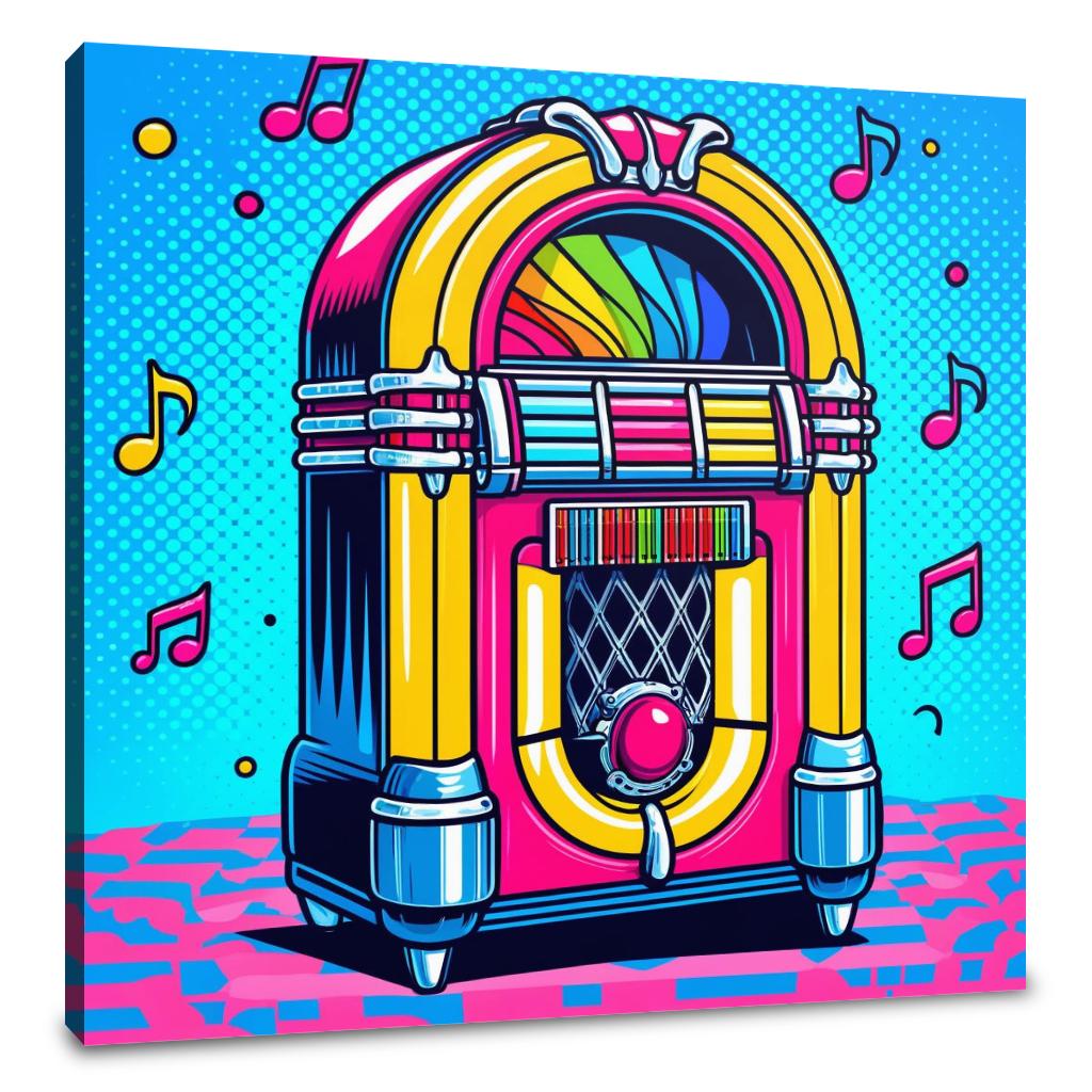 Retro Jukebox Canvas