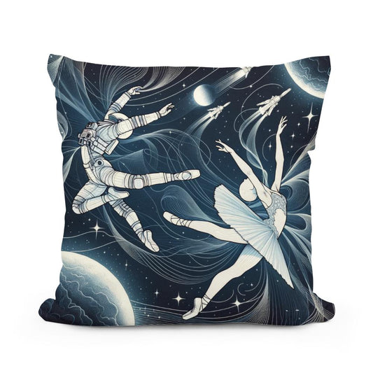 Space Ballet Cotton Cushion