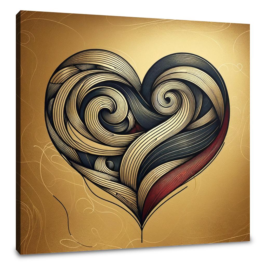 Crimson Heart Canvas