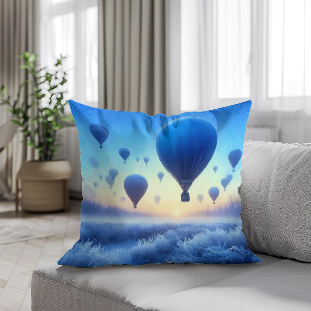 Frostbound Ascendancy Cotton Cushion