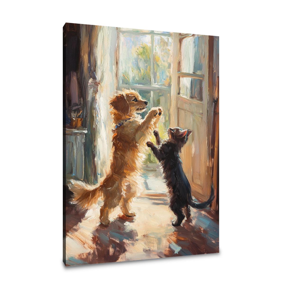 Curious Companions Canvas