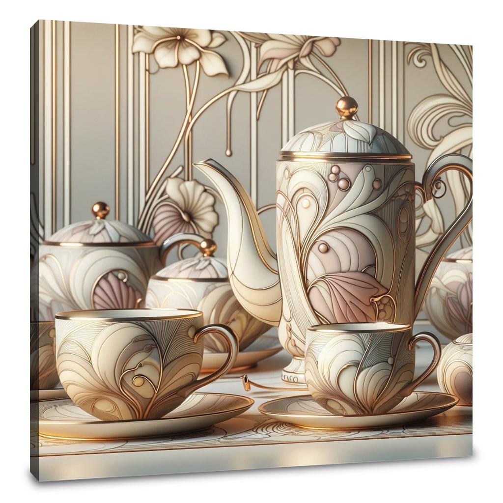 Art Nouveau Elegance Canvas