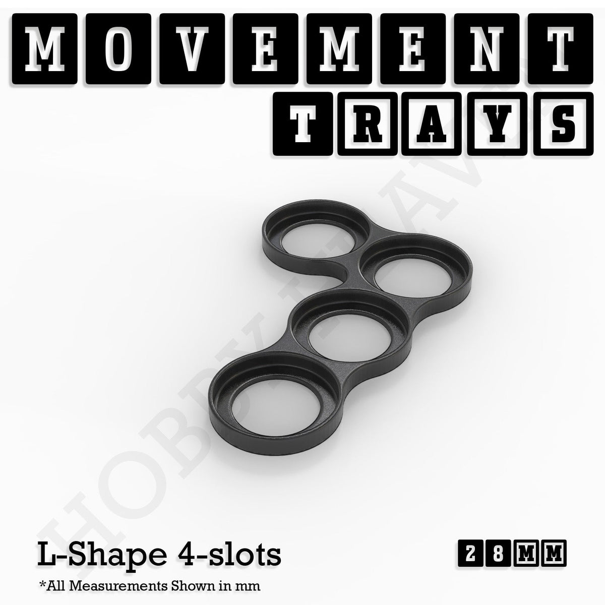 28mm Movement Trays for Tabletop Games | Wargaming | Full Range
