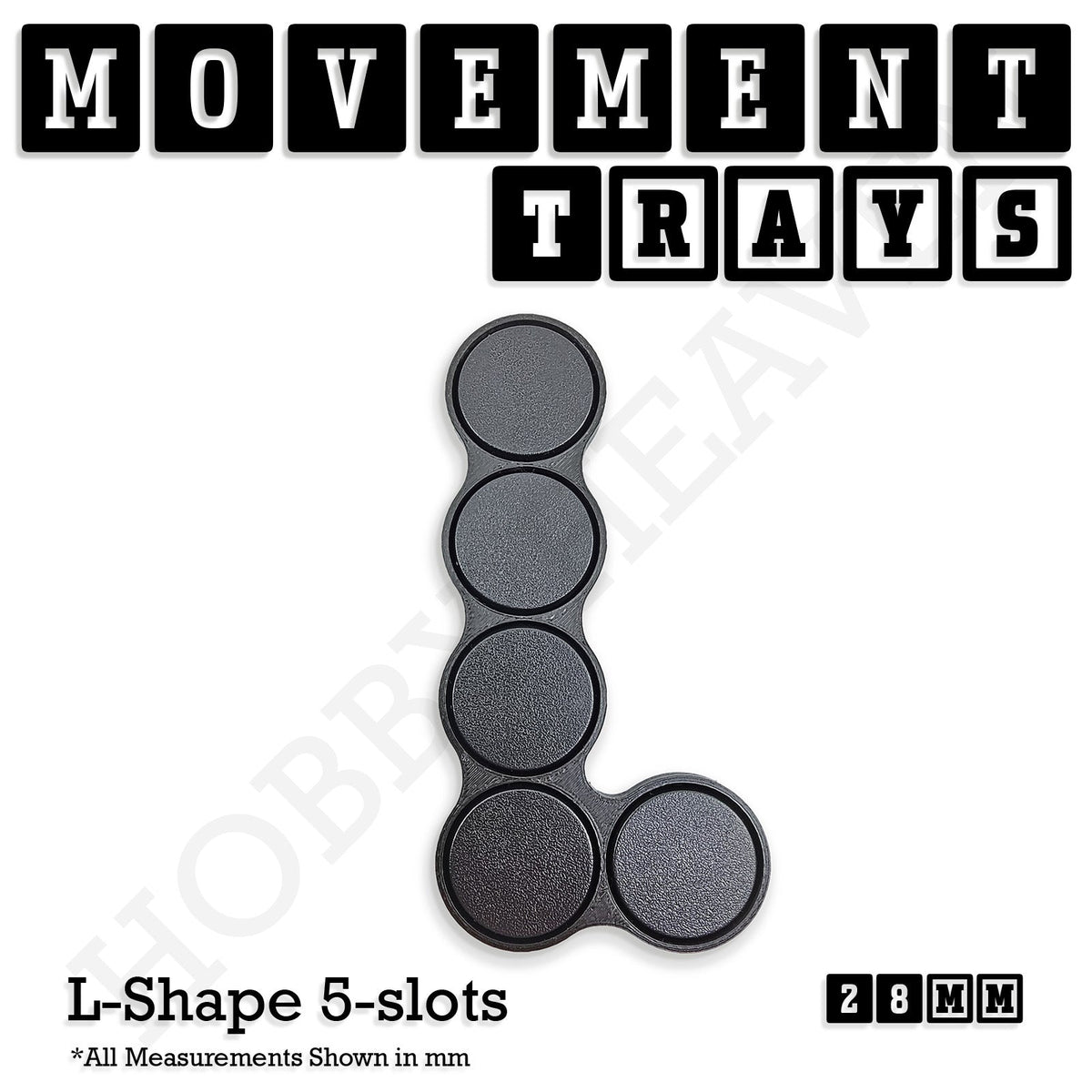 28mm Movement Trays for Tabletop Games | Wargaming | Full Range