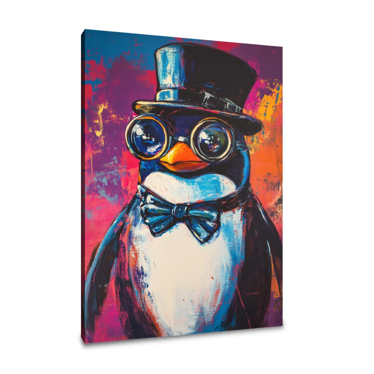 Millionaire Penguin Vision Canvas