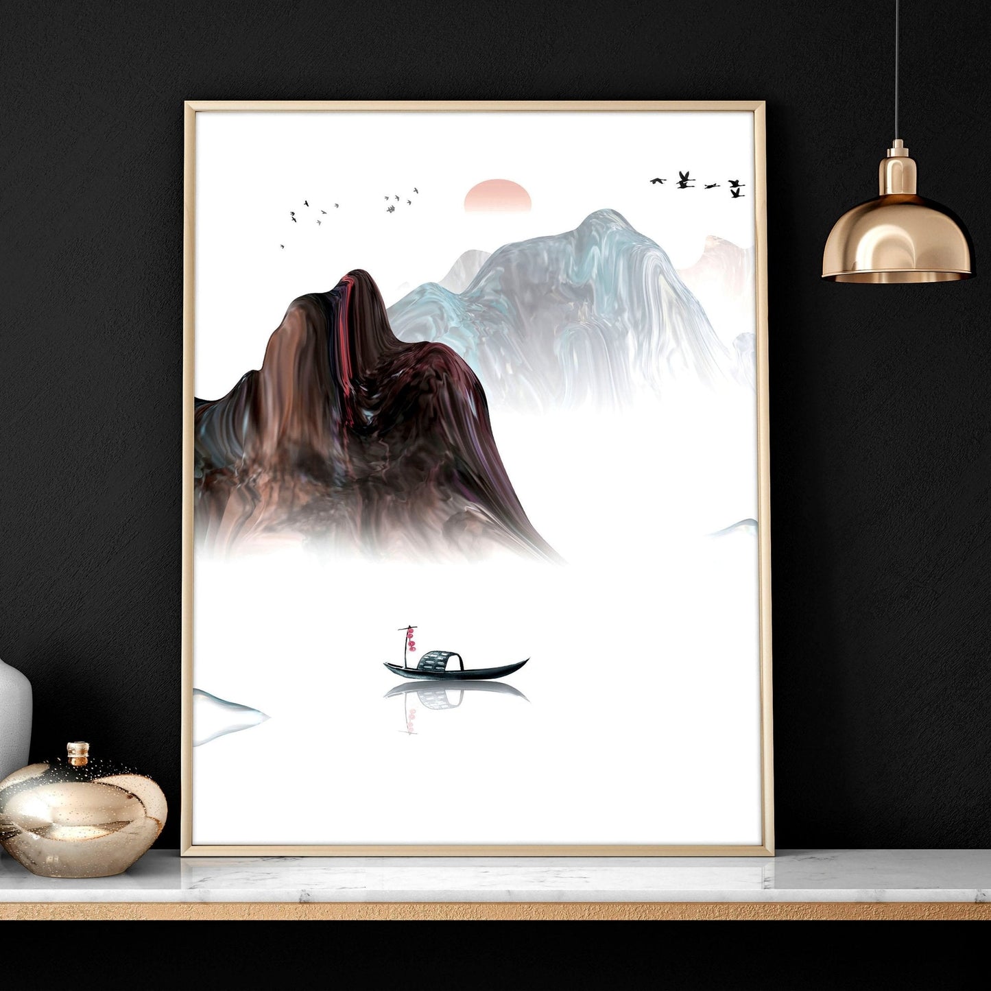 Landscape art | set of 3 wall art prints for office