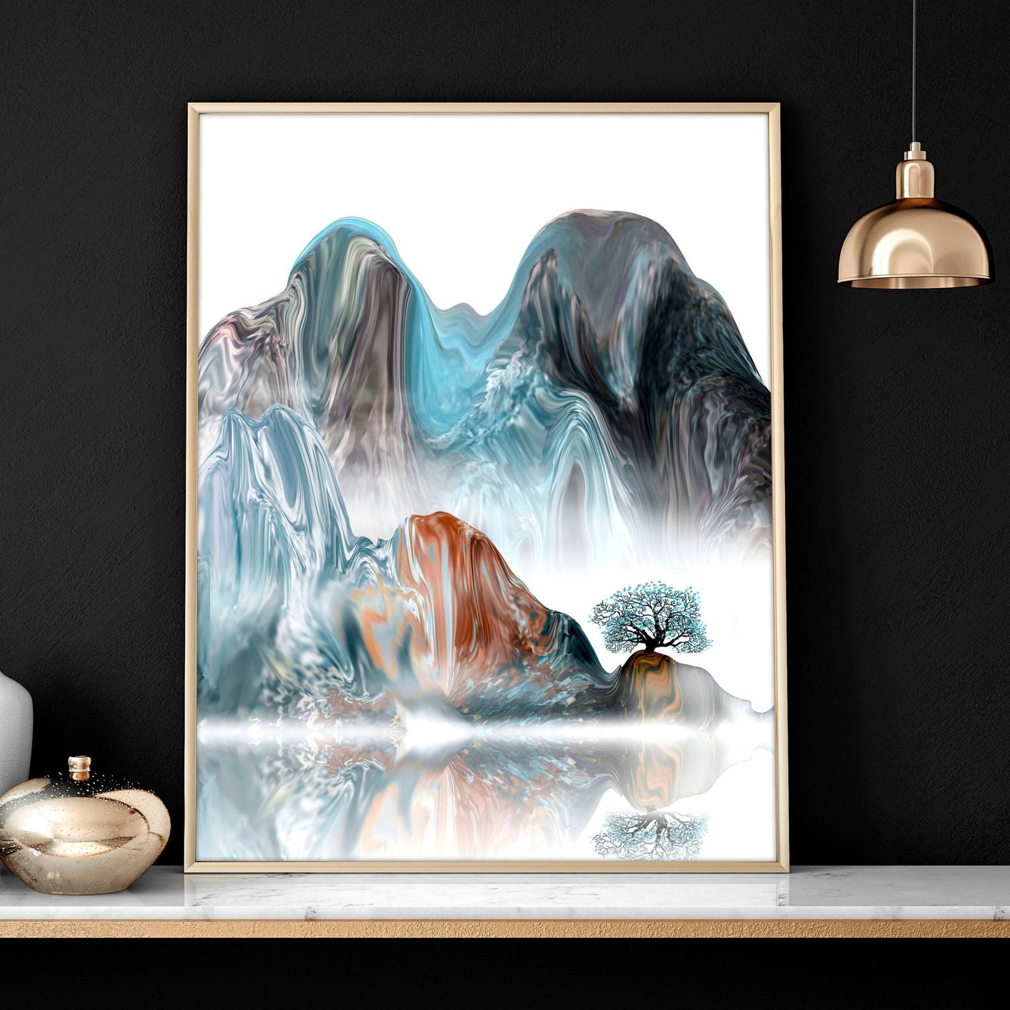 Landscape art | set of 3 wall art prints for office