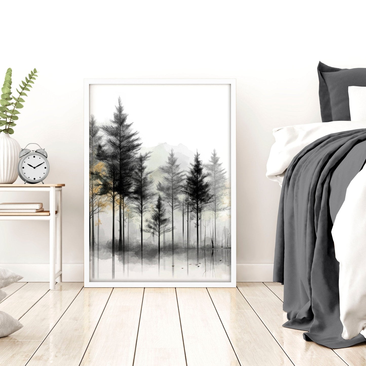 Landscape Canvas Wall Art | Set of 3 Asian Inspired Wall art Prints