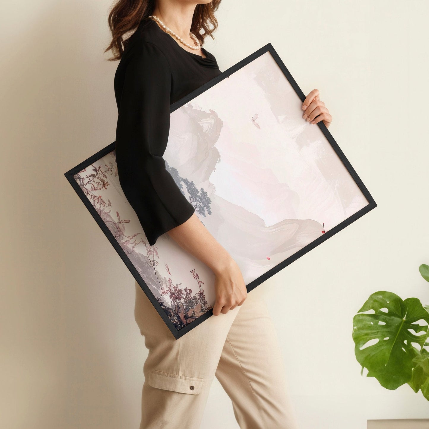 Large Artwork For Walls | Set of 3 Chinoiserie Wall art Prints