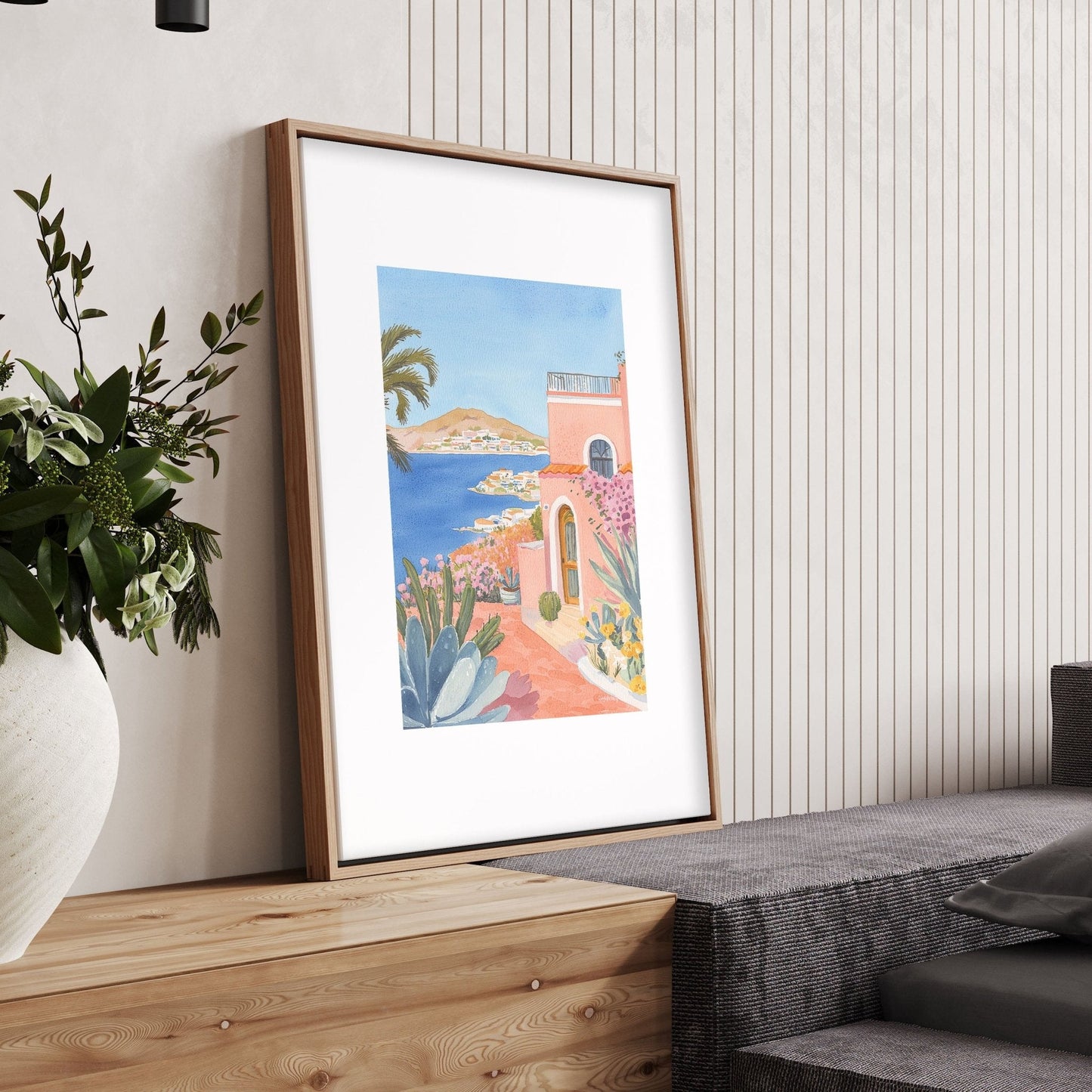 Large Canvas Pictures For Living Room | Set of 3 Beach Decor Wall art Prints