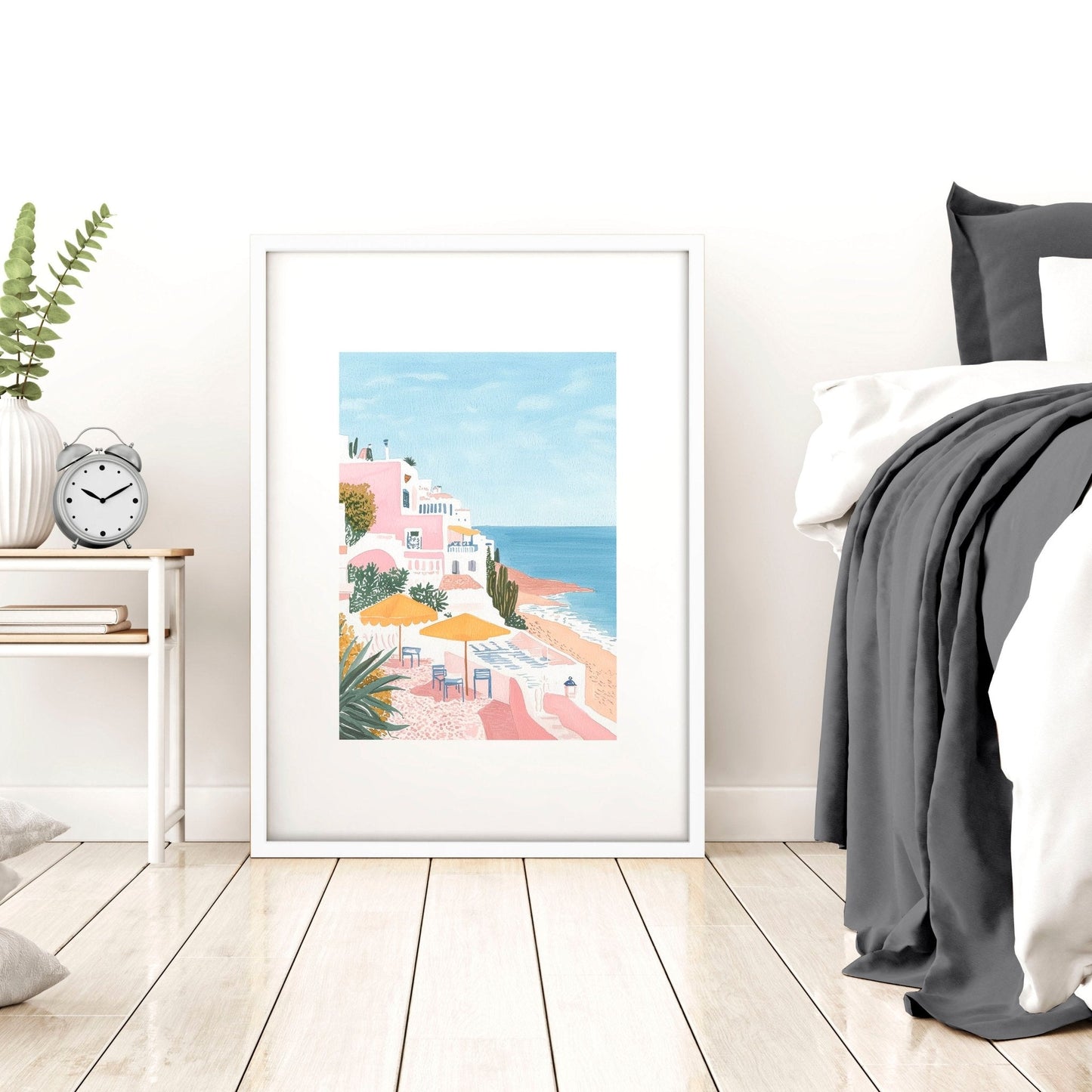 Large Framed Wall Art | Set of 3 Beach Decor Wall art Prints