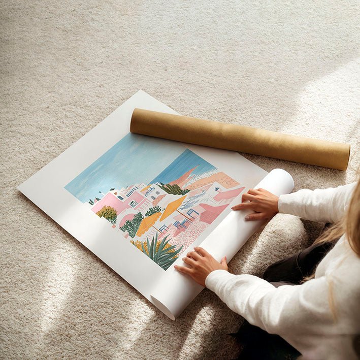 Large Framed Wall Art | Set of 3 Beach Decor Wall art Prints