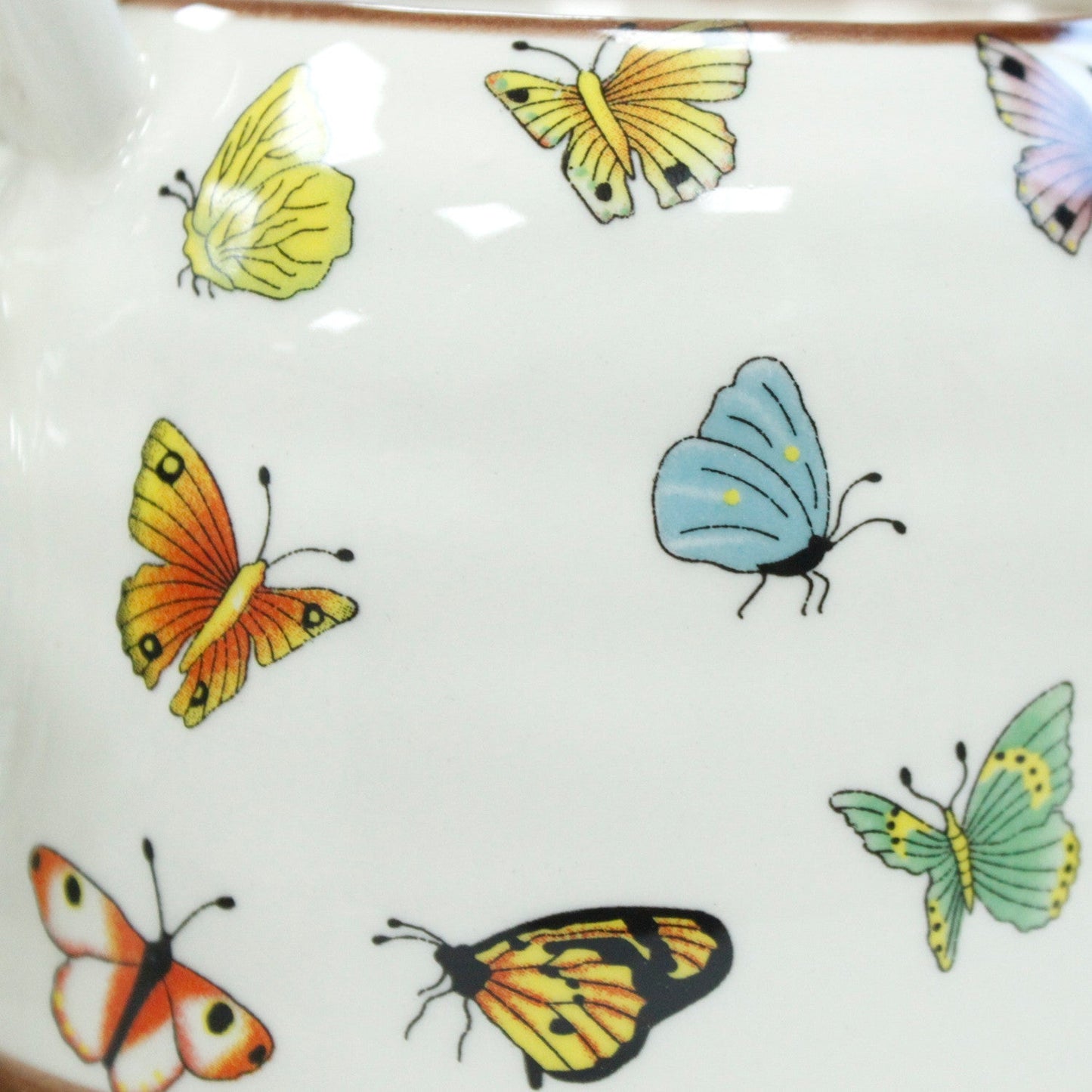 Large Herbal Teapot - Butterfly Design