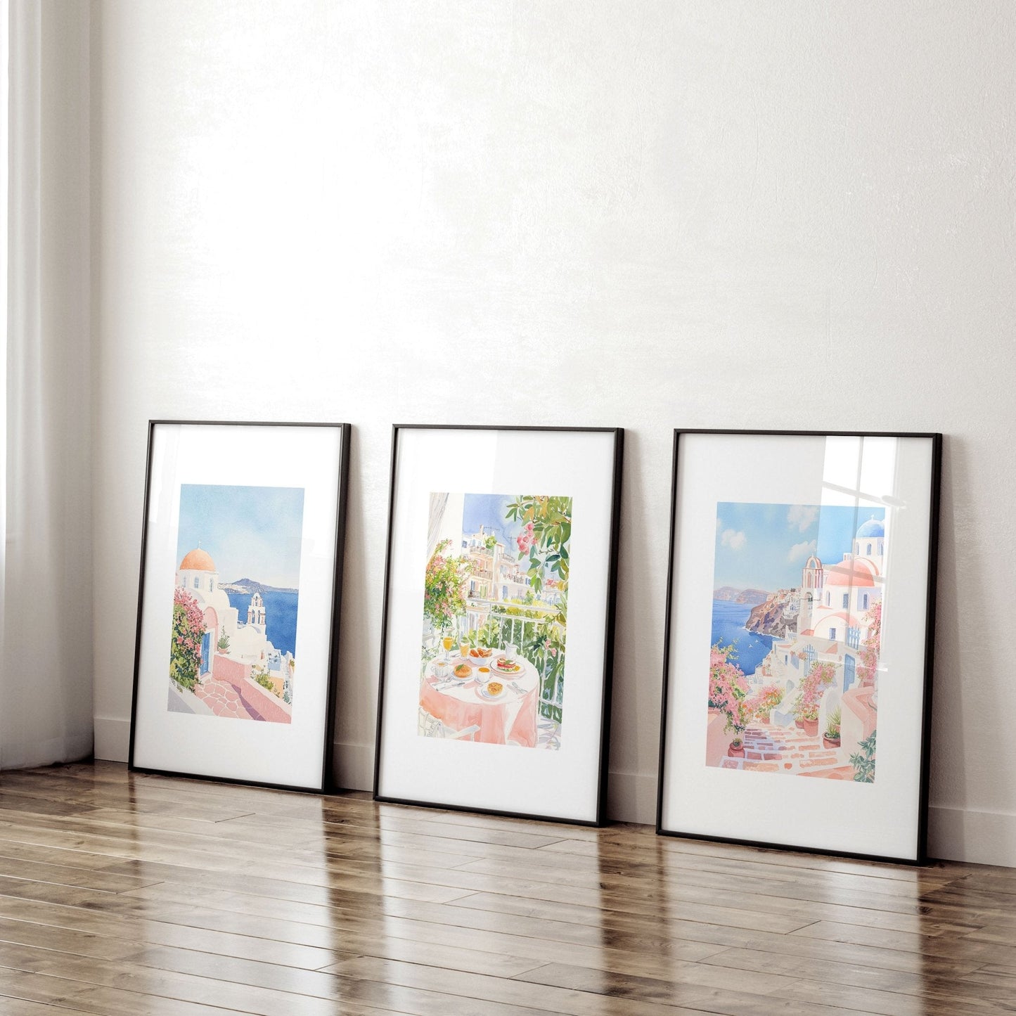 Large Living Room Canvas Art | Set of 3 Beach Decor Wall art Prints