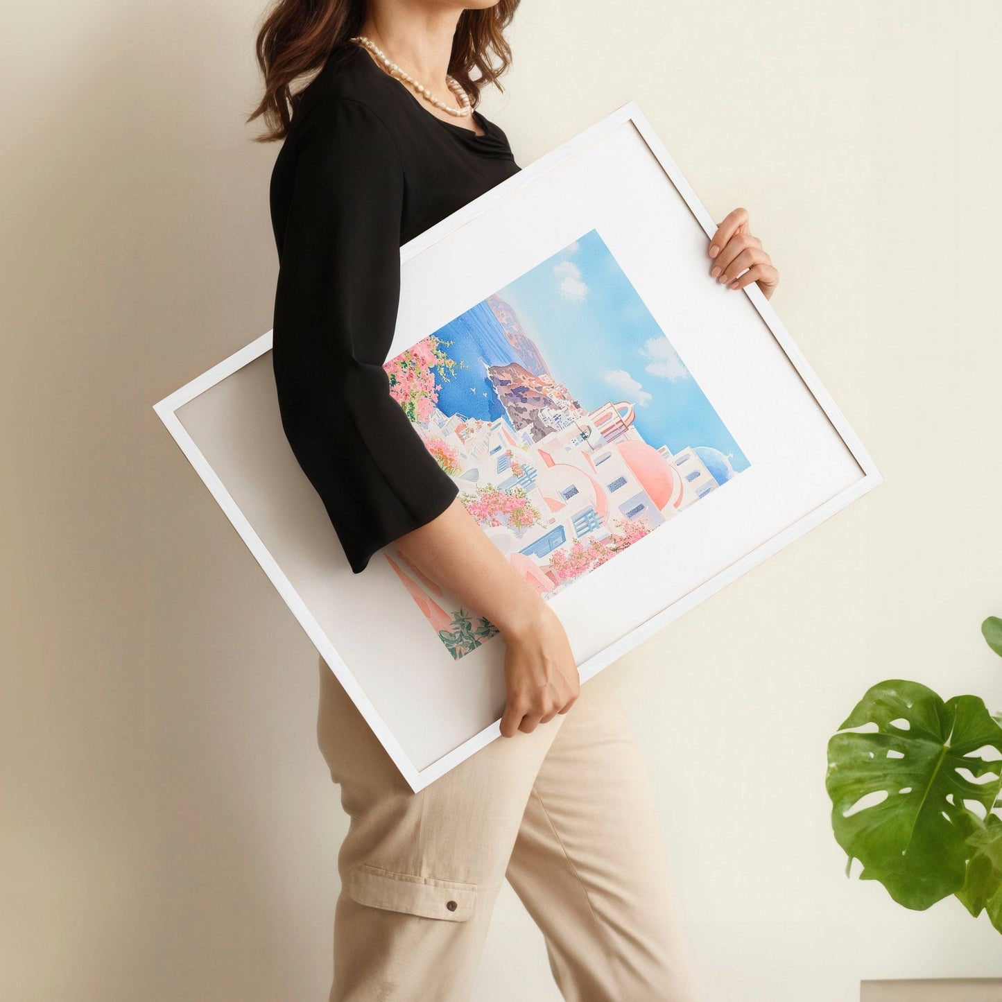 Large Living Room Canvas Art | Set of 3 Beach Decor Wall art Prints