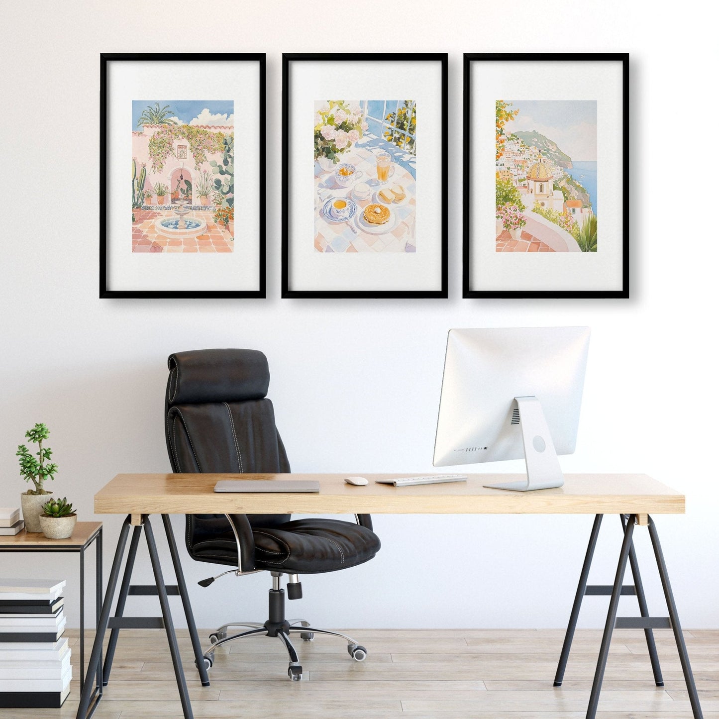 Large Pictures For Wall | Set of 3 Beach Decor Wall art Prints