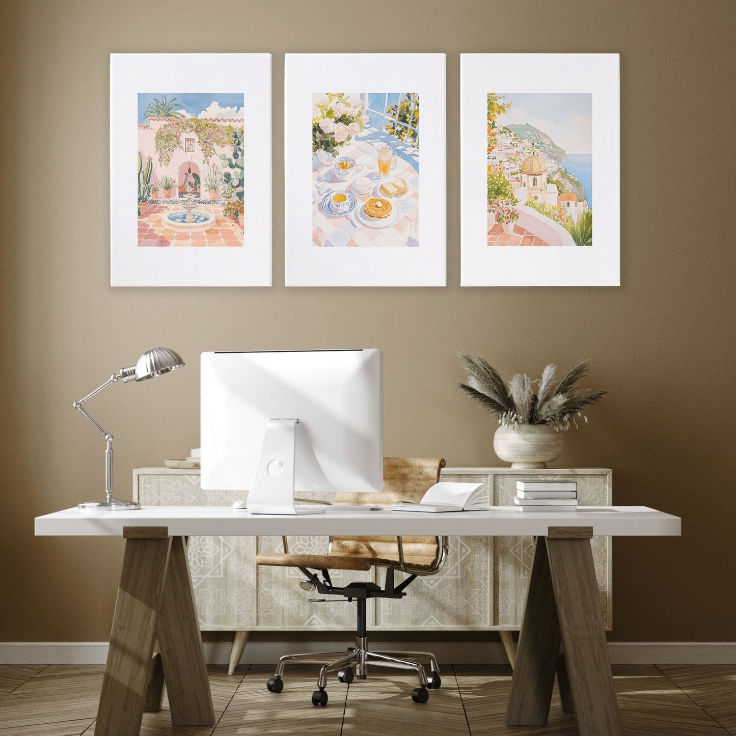 Large Pictures For Wall | Set of 3 Beach Decor Wall art Prints