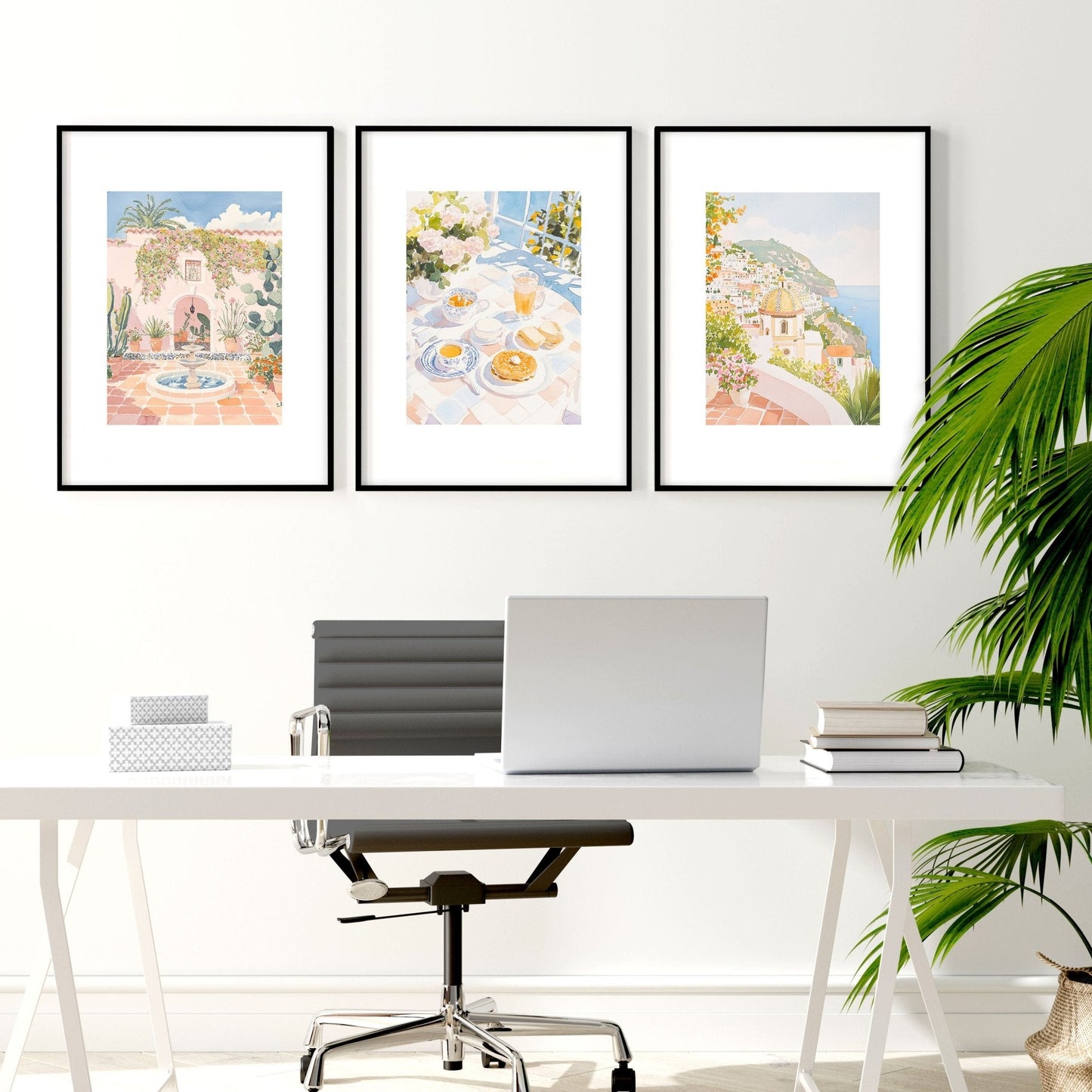 Large Pictures For Wall | Set of 3 Beach Decor Wall art Prints