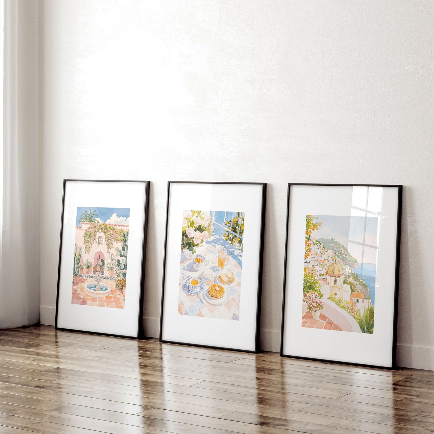 Large Pictures For Wall | Set of 3 Beach Decor Wall art Prints