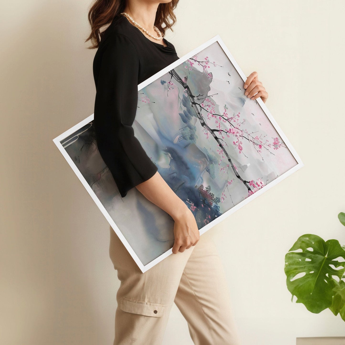 Large Print For Wall | Set of 3 Chinoiserie Wall art Prints