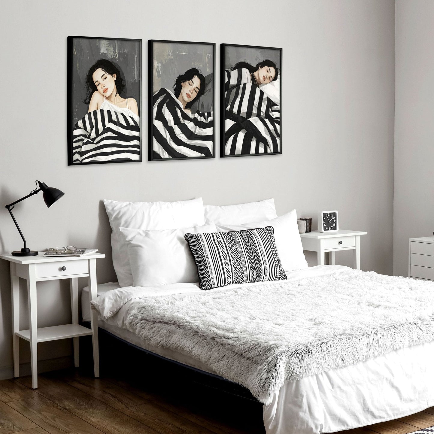 Large Wall Art Bedroom | Set of 3 Bohemian Wall art Prints