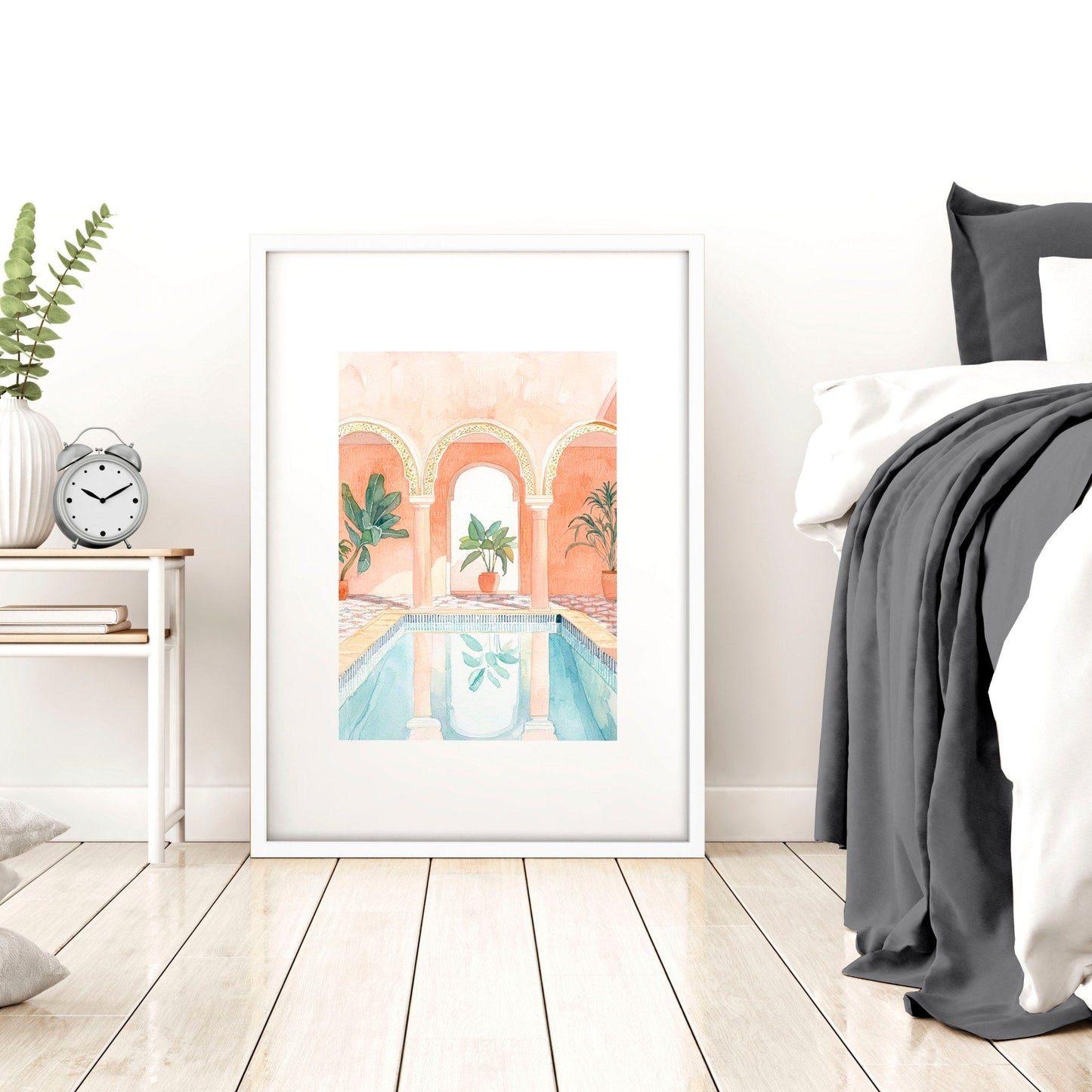 Large Wall Art Framed | Set of 3 Beach Decor Wall art Prints