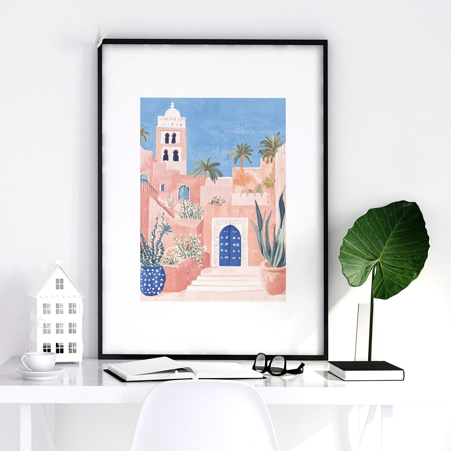 Large Wall Framed Art | Set of 3 Beach Decor Wall art Prints