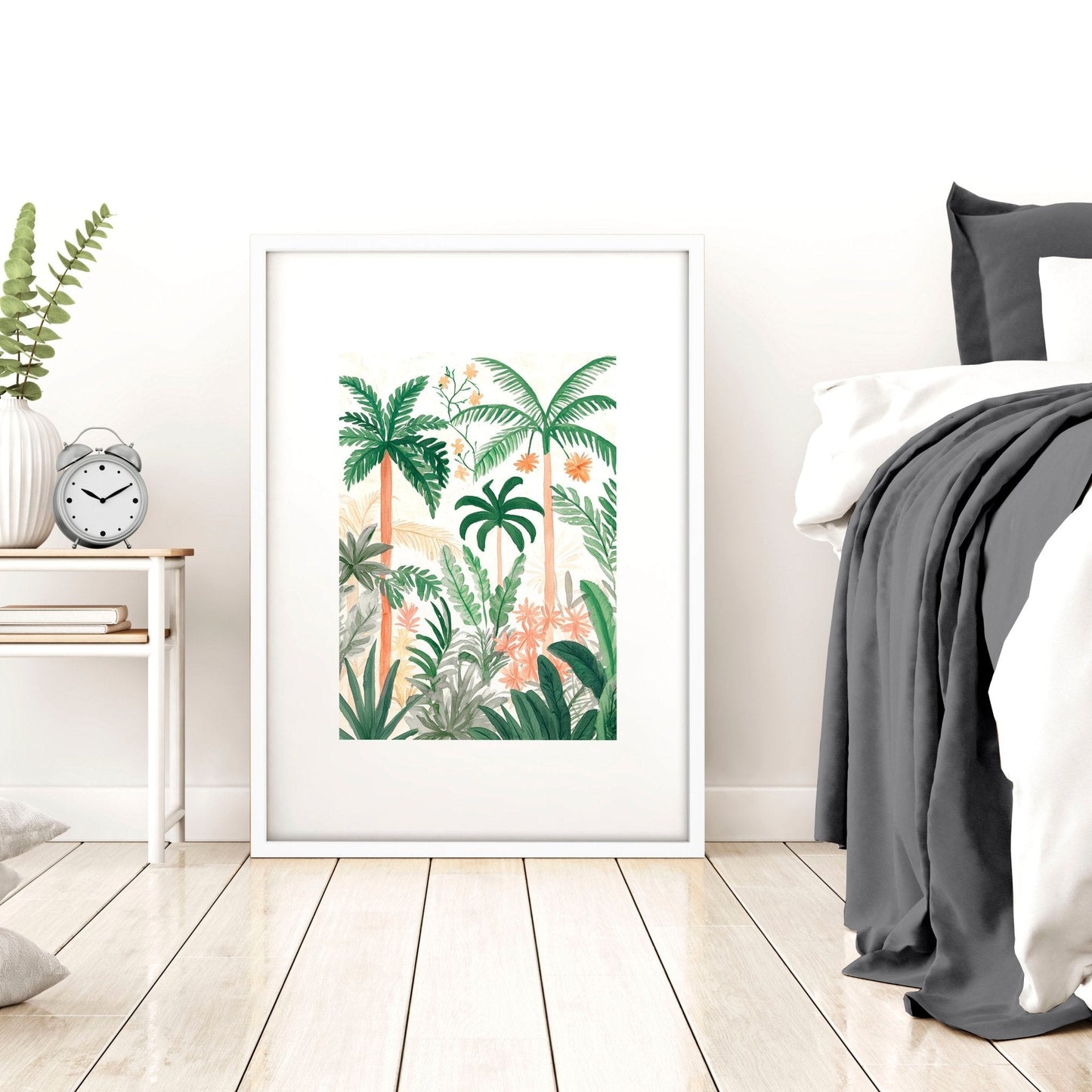 Large Wall Paintings Framed | Set of 3 Beach Decor Wall art Prints