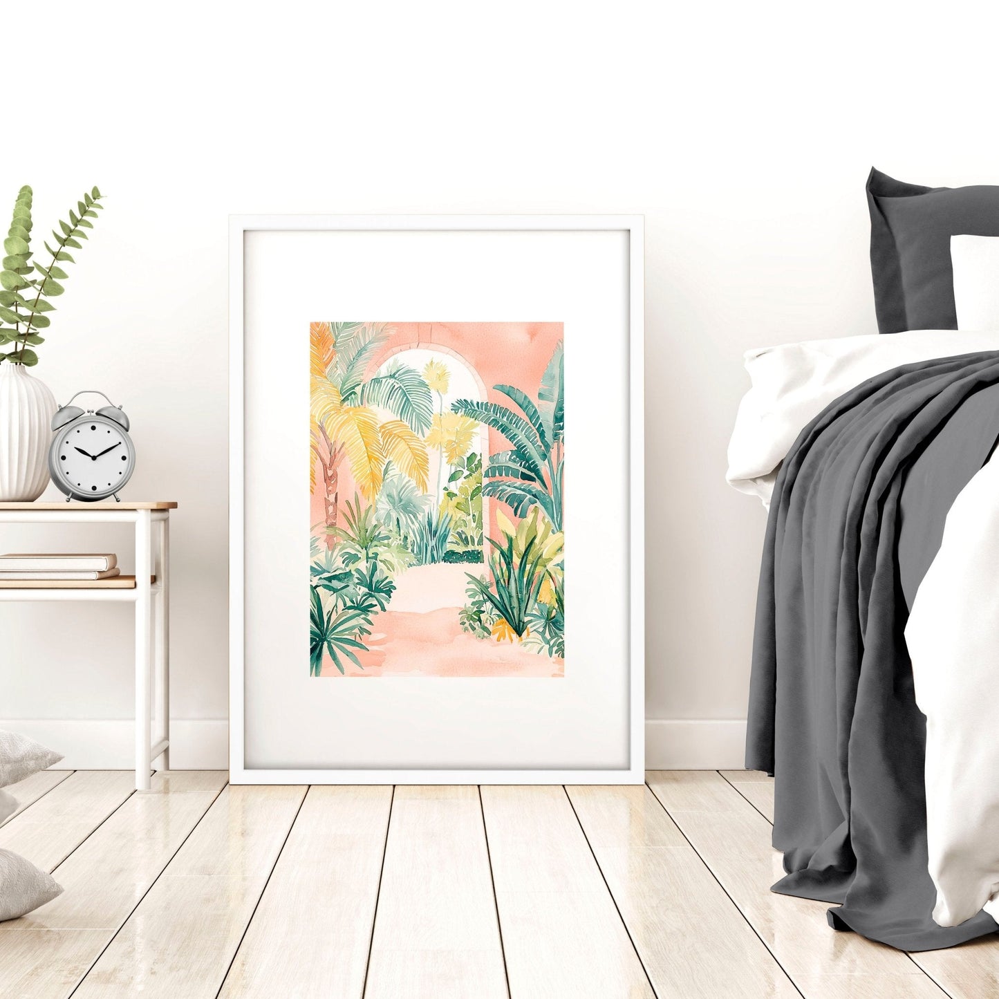 Large Wall Paintings Framed | Set of 3 Beach Decor Wall art Prints