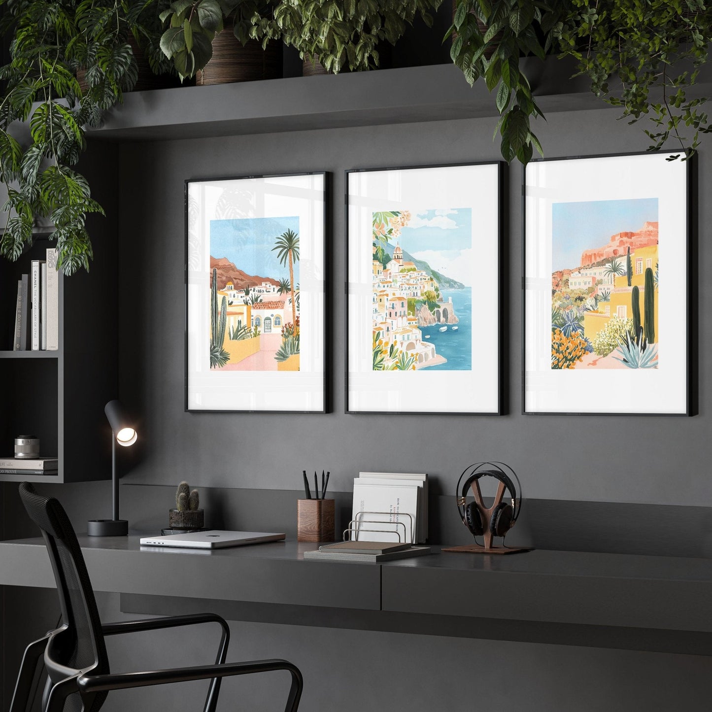 Large Wall Pictures | Set of 3 Beach Decor Wall art Prints