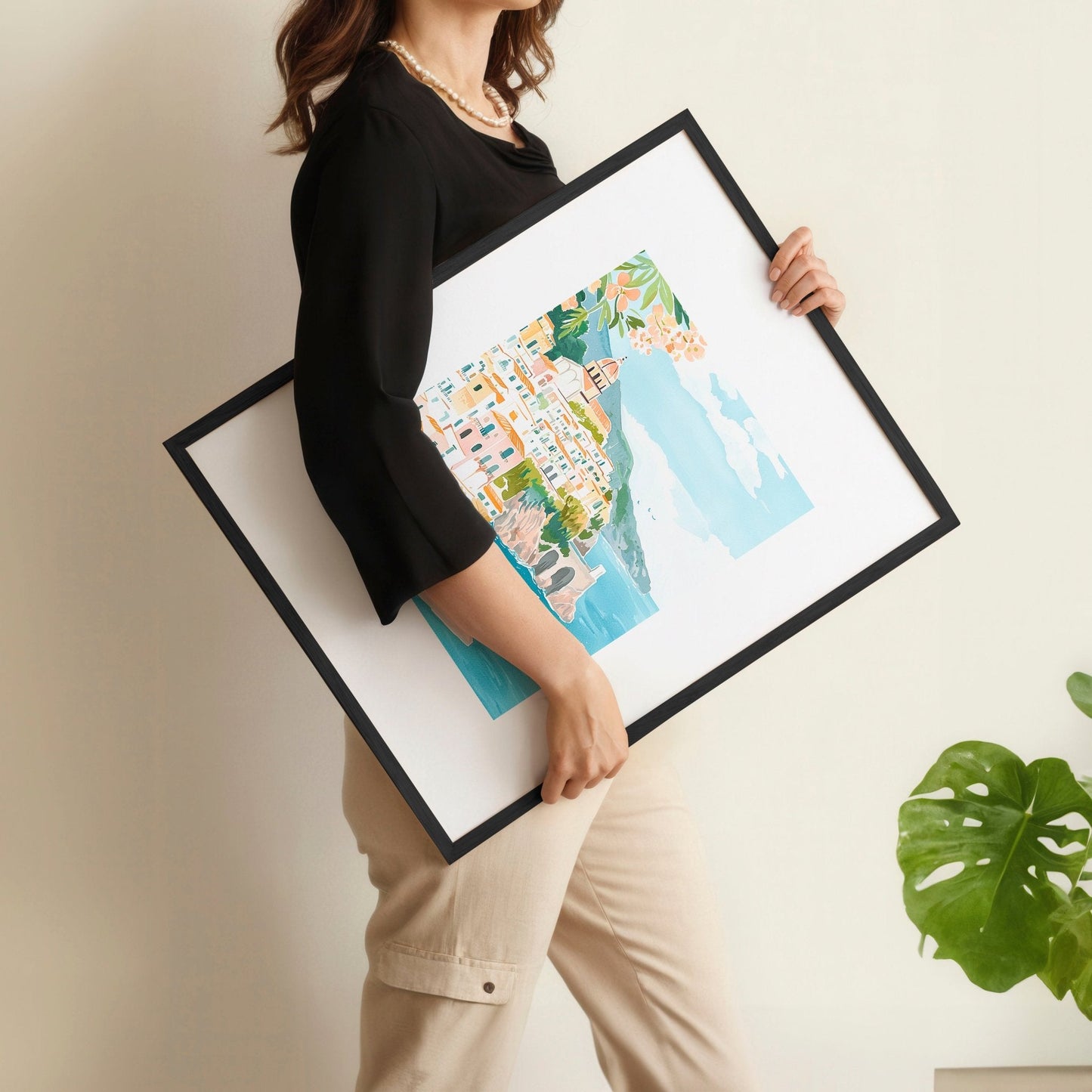 Large Wall Pictures | Set of 3 Beach Decor Wall art Prints