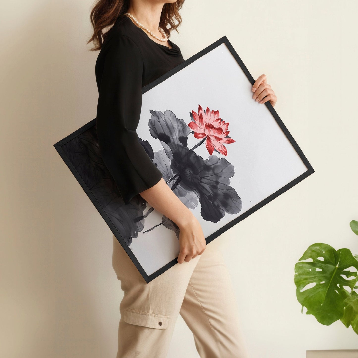 Large Wall Posters | Set of 3 Asian Inspired Wall art Prints