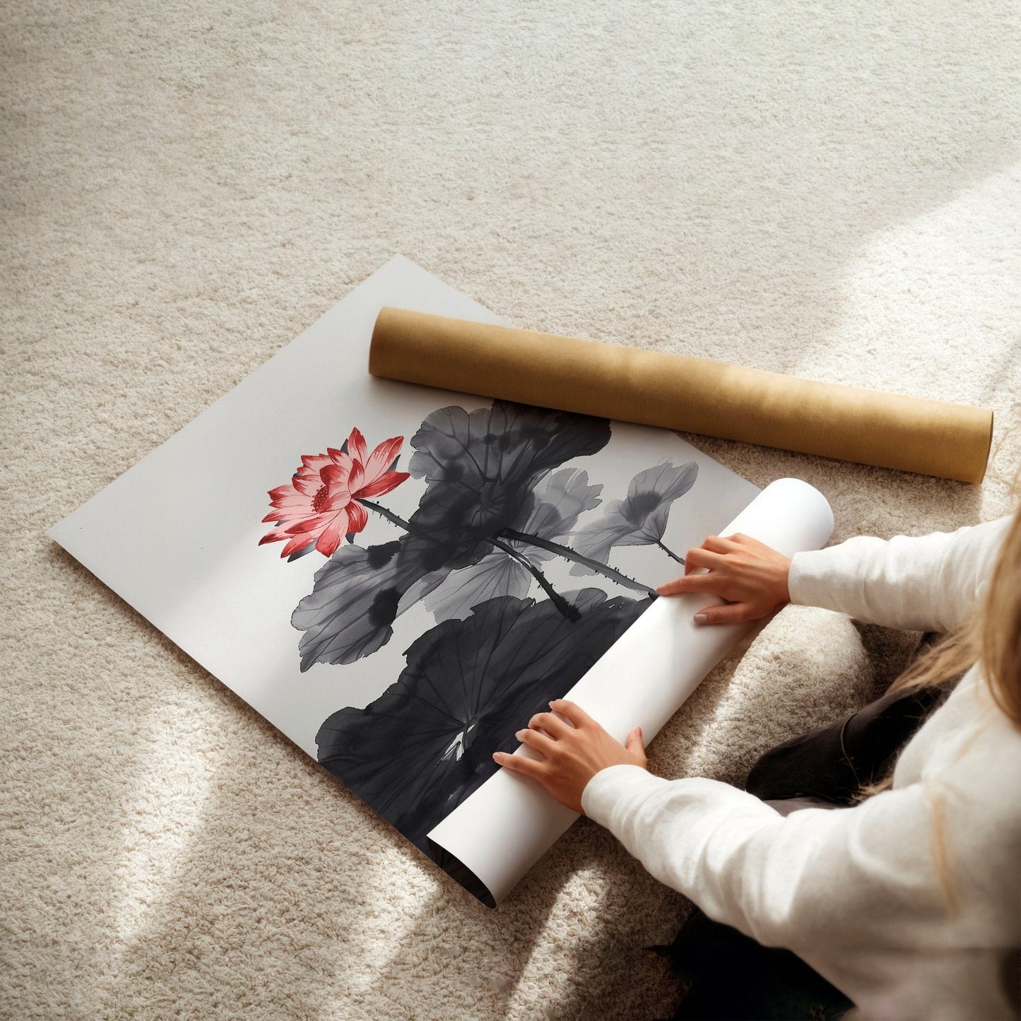 Large Wall Posters | Set of 3 Asian Inspired Wall art Prints