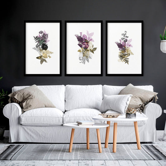 Large wall prints | set of 3 wall art for living room