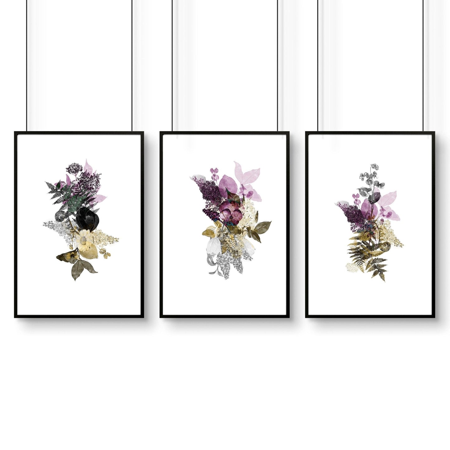 Large wall prints | set of 3 wall art for living room