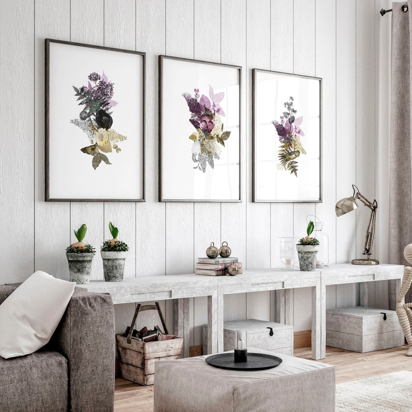 Large wall prints | set of 3 wall art for living room