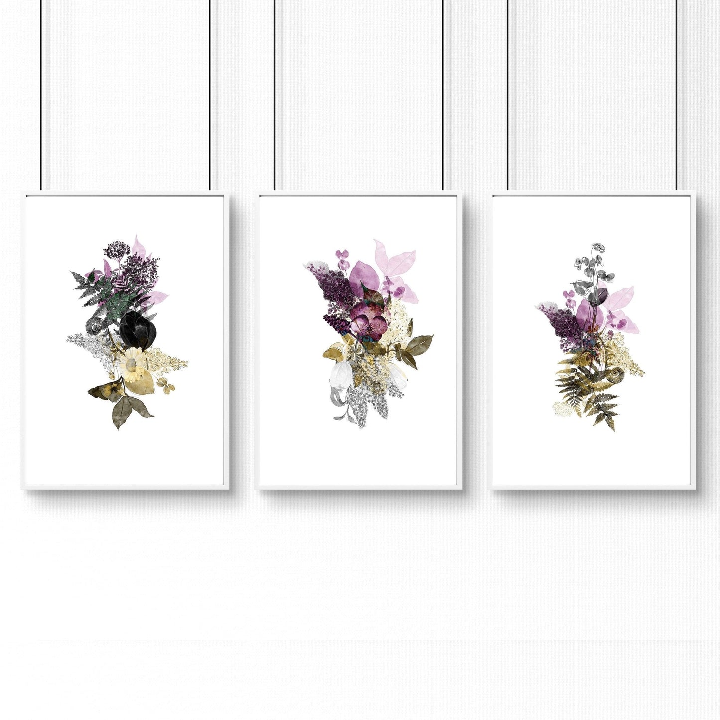 Large wall prints | set of 3 wall art for living room