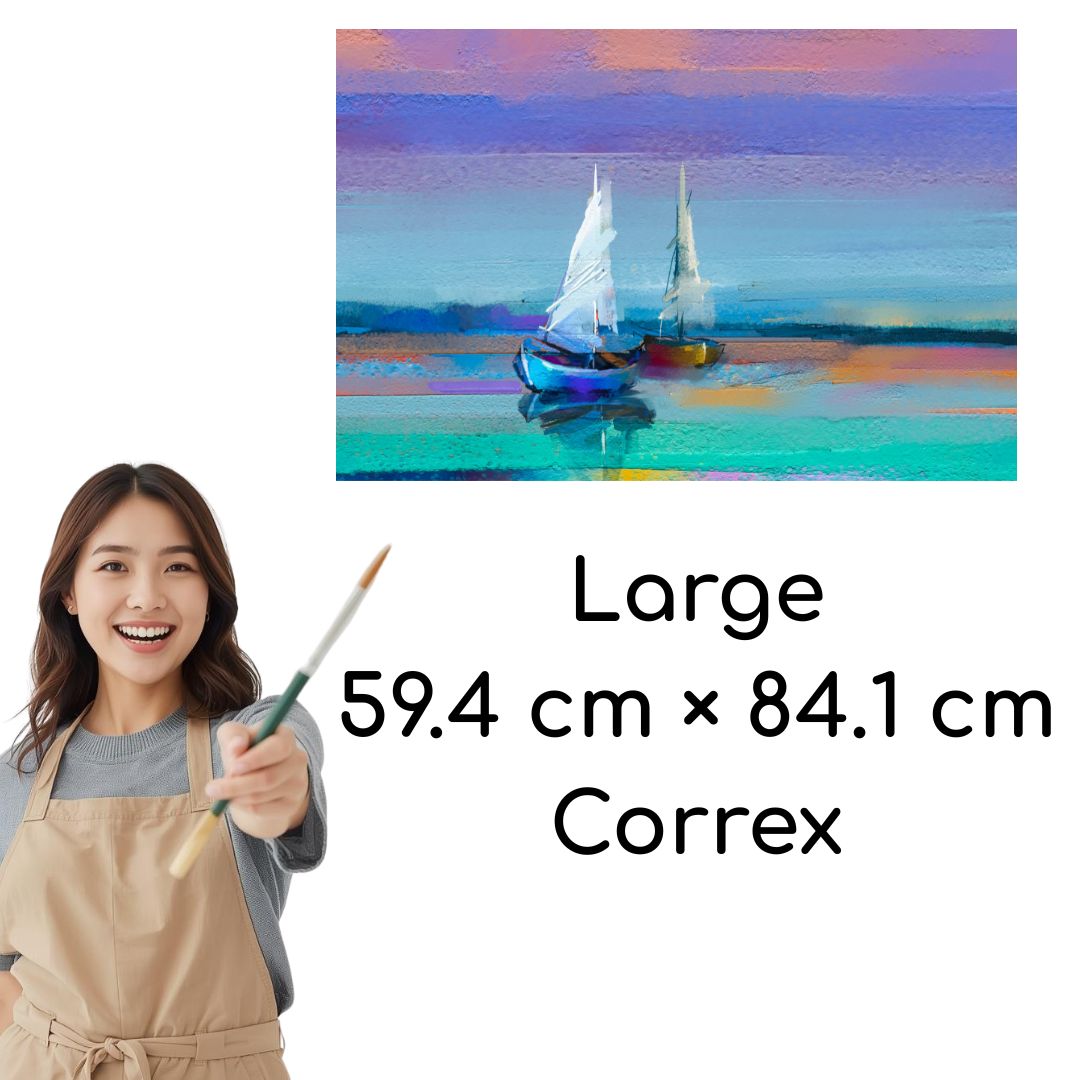 SCCORREX001 - A1 Large Printed Rigid Rectangle Board on Correx -  Poster, Sign Height 59.4cm